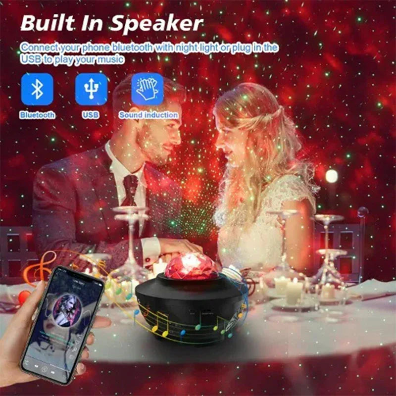 Galaxy Light Projector with Bluetooth Music Speaker Premium Quality