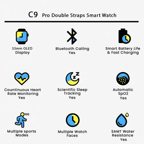 C9 Pro Smart Watch (Latest Version in Pakistan)